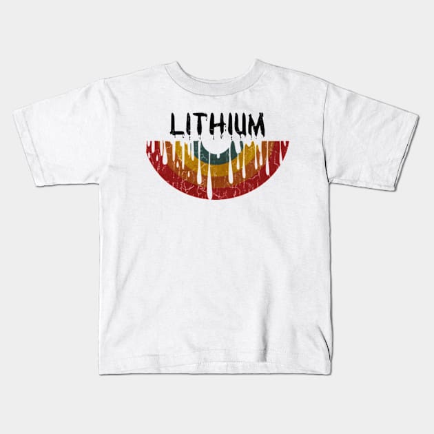 Vinyl Melted Lithium Vintage Kids T-Shirt by FUTURE SUSAN